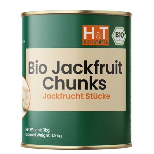 Bio junge grüne Jackfruit in Stücken - Dose à 1,9 kg ATG - H&T Rohstoffe