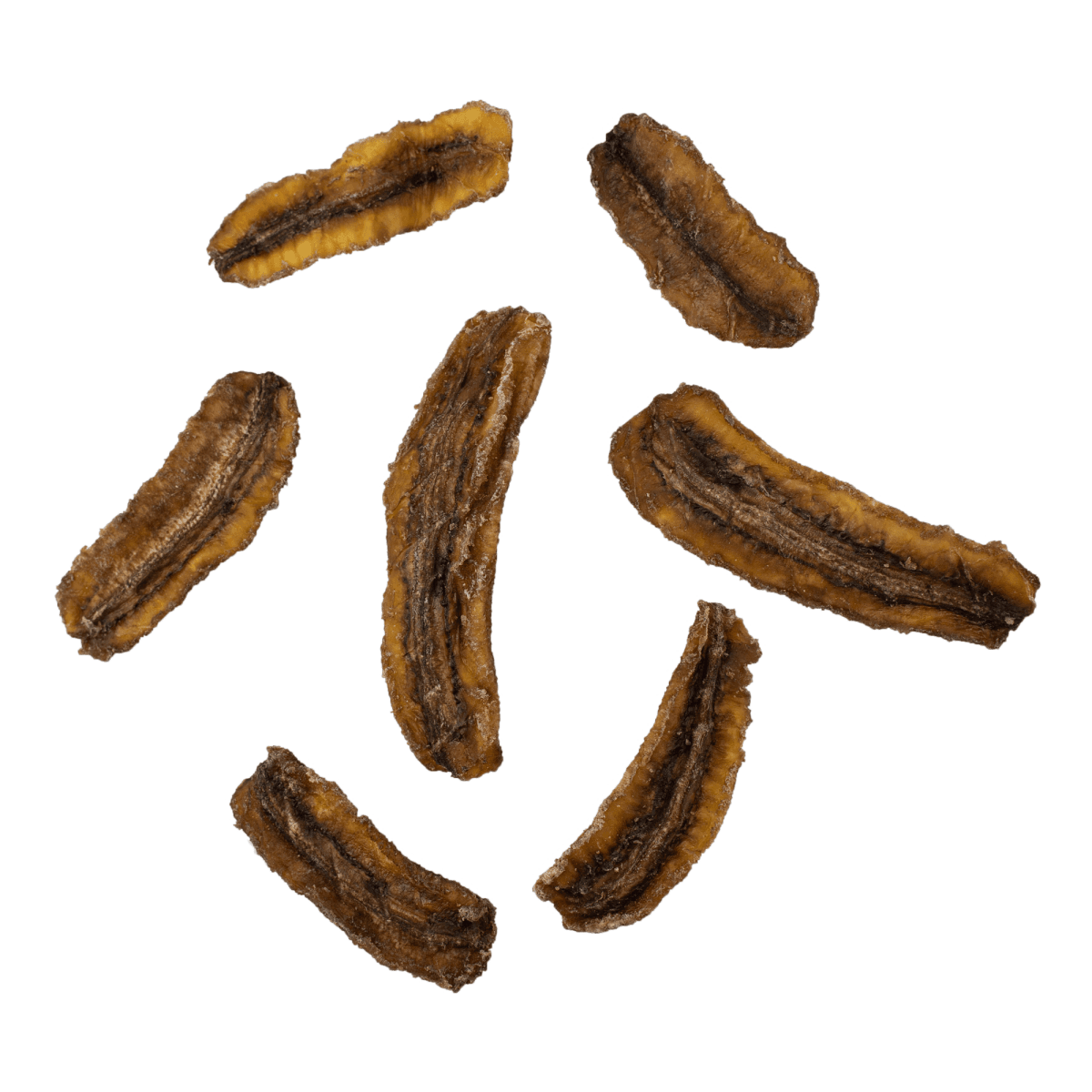 Bio getrocknete Bananen Hälften - 2,5 kg Beutel - H&T Rohstoffe