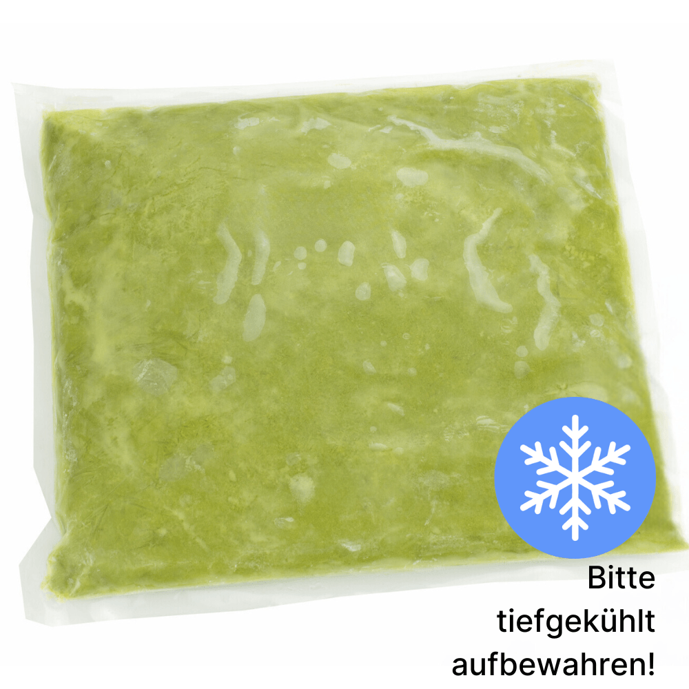 TK Avocado-Pulpe (99% Hass-Avocado & 1% Limettensaft) / HPP-Verfahren – Beutel à 1 kg - H&T Rohstoffe